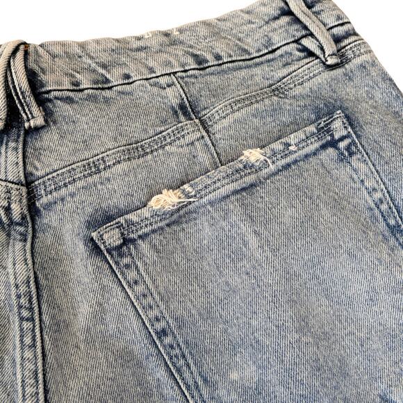 Good American High Waist Straight Leg Jeans 12/31 Light Wash Streetwear Retro - Picture 6 of 9